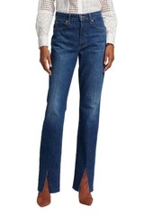 Veronica Beard Keane Straight Mid-Rise Jeans