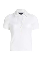 Veronica Beard Kearney Cotton Polo T-Shirt