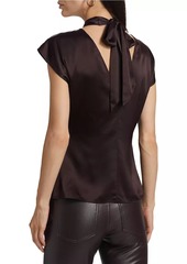 Veronica Beard Leilany Silk-Blend Wrap Top