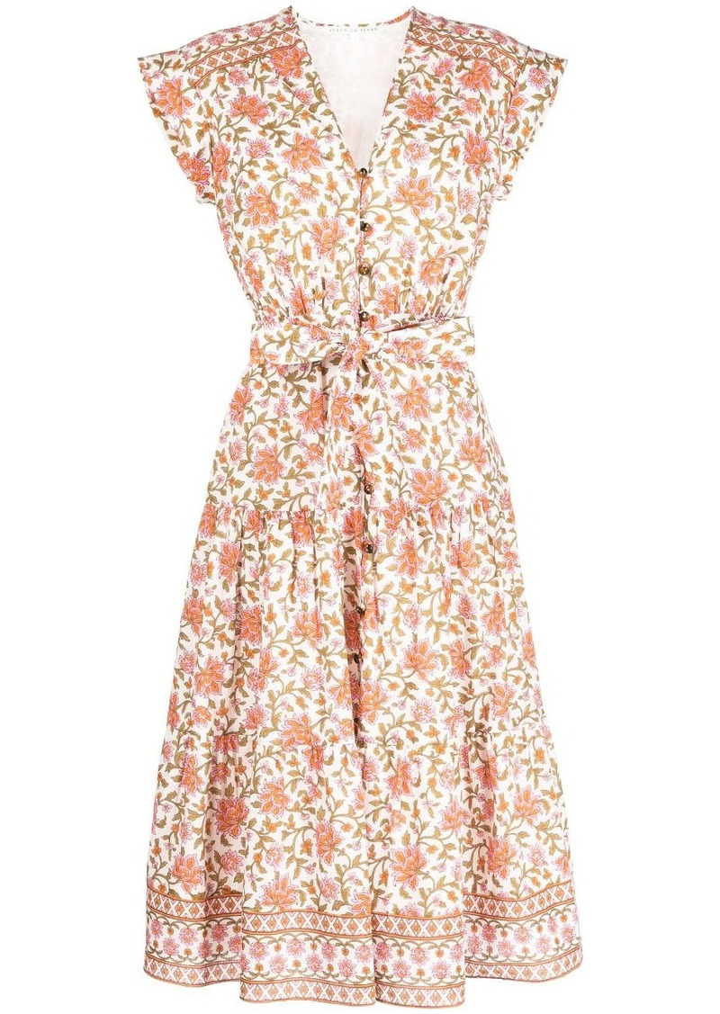 Veronica Beard Lexington floral-print midi dress