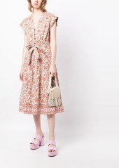 Veronica Beard Lexington floral-print midi dress