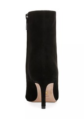 Veronica Beard Lisa 70MM Cap-Toe Suede Stiletto Boots