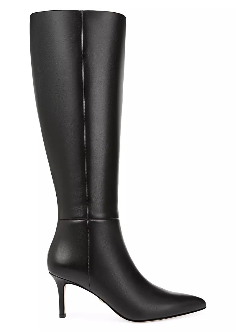 Veronica Beard Lisa 70MM Tall-Shaft Leather Boots