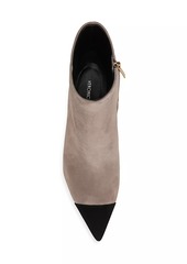 Veronica Beard Lisa Cap-Toe 70MM Suede Booties