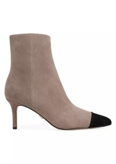 Veronica Beard Lisa Cap-Toe 70MM Suede Booties