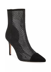 Veronica Beard Lisa Cap-Toe Mesh Booties