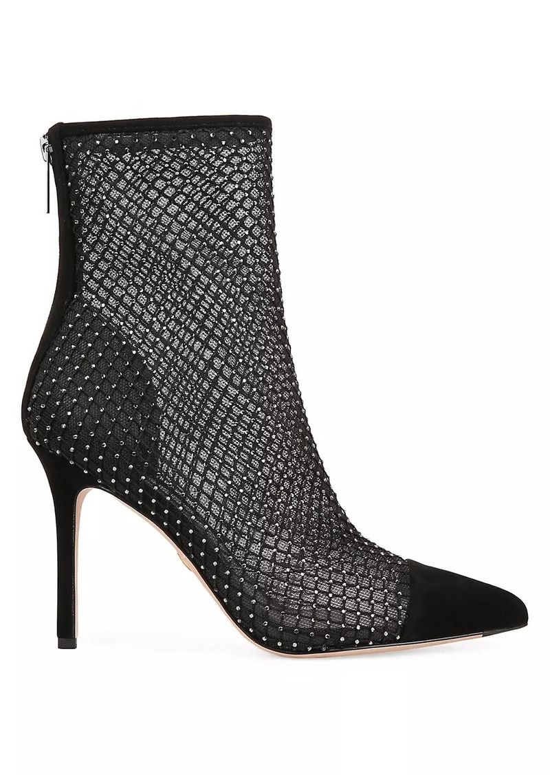 Veronica Beard Lisa Cap-Toe Mesh Booties