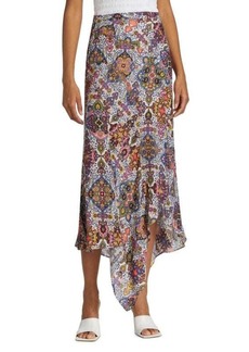 Veronica Beard Mac Handkerchief Midi Skirt