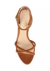 Veronica Beard Manuela 95MM Leather Sandals