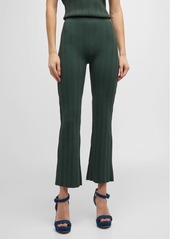 Veronica Beard Massaro Pull-On Flare Pants