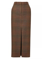 Veronica Beard Maxine Plaid Wool Maxi Skirt