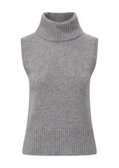 Veronica Beard Mazzy Cashmere Shell In Heather Grey