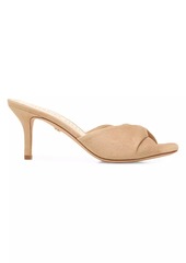 Veronica Beard Melli 64MM Twisted Suede Mules