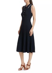 Veronica Beard Meralda Rib-knit Sleeveless Midi-Dress