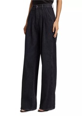 Veronica Beard Mia Cotton Wide-Leg Pants