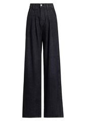 Veronica Beard Mia Cotton Wide-Leg Pants