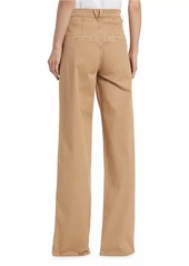 Veronica Beard Mia Pleated Wide-Leg Pants