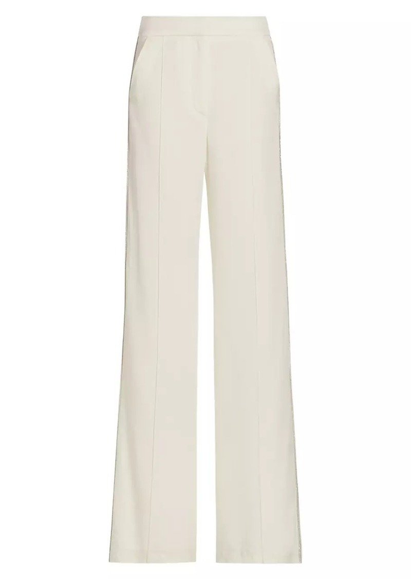 Veronica Beard Millicent Crystal-Trim Trousers