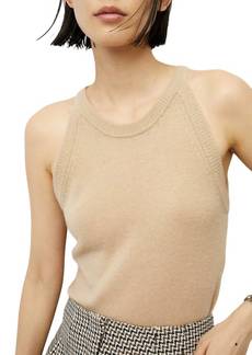 Veronica Beard Myrick Cashmere Tank In Beige