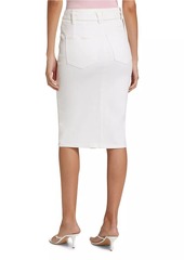 Veronica Beard Nazia Denim Tie-Waist Pencil SKirt