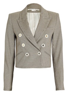 Veronica Beard Nevis Cropped Double-Breasted Blazer