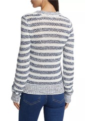 Veronica Beard Newton Striped Cotton Sweater