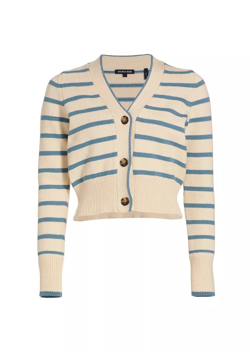 Veronica Beard Noorie Stripe Cotton Cardigan