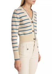 Veronica Beard Noorie Stripe Cotton Cardigan