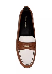 Veronica Beard Penny-2 Leather Loafers