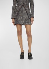 Veronica Beard Perry Tweed Mini Skirt