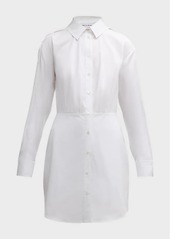 Veronica Beard Rae Button Detail Mini Shirtdress