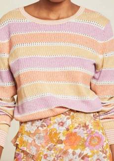 Veronica Beard Raimi Color-Blocked Pullover Sweater In Pastel Multi
