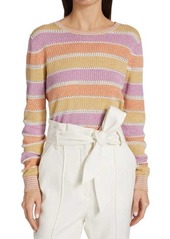 Veronica Beard Raimi Striped Knit Sweater