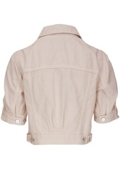 Veronica Beard Raina short-sleeved denim jacket