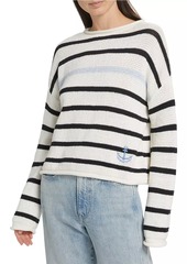 Veronica Beard Rori Striped Cotton Sweater