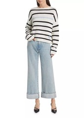 Veronica Beard Rori Striped Cotton Sweater