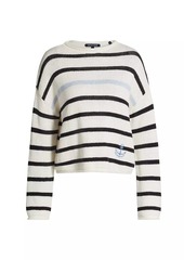 Veronica Beard Rori Striped Cotton Sweater