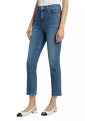 Veronica Beard Ryleigh High-Rise Ankle Slim Jeans