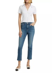 Veronica Beard Ryleigh High-Rise Ankle Slim Jeans