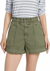 Veronica Beard Salma Twill High-Rise Shorts