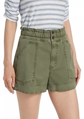 Veronica Beard Salma Twill High-Rise Shorts