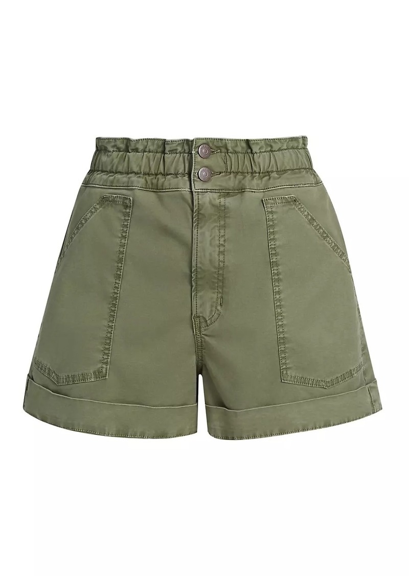 Veronica Beard Salma Twill High-Rise Shorts