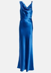 Veronica Beard Sanderson satin maxi dress