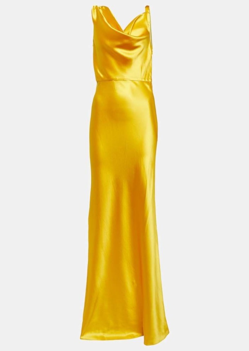 Veronica Beard Sanderson satin maxi dress