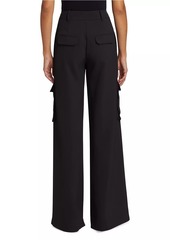 Veronica Beard Saul Crepe Cargo Pants