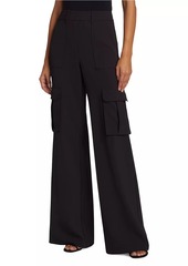 Veronica Beard Saul Crepe Cargo Pants