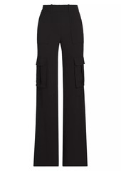 Veronica Beard Saul Crepe Cargo Pants