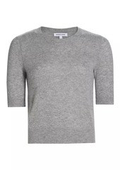 Veronica Beard Shana Cashmere Short-Sleeve Sweater