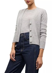 Veronica Beard Solene Cashmere V-Neck Cardigan