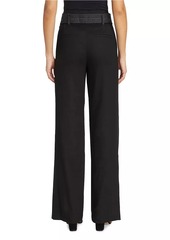 Veronica Beard Sunny Linen-Blend Wide-Leg Pants